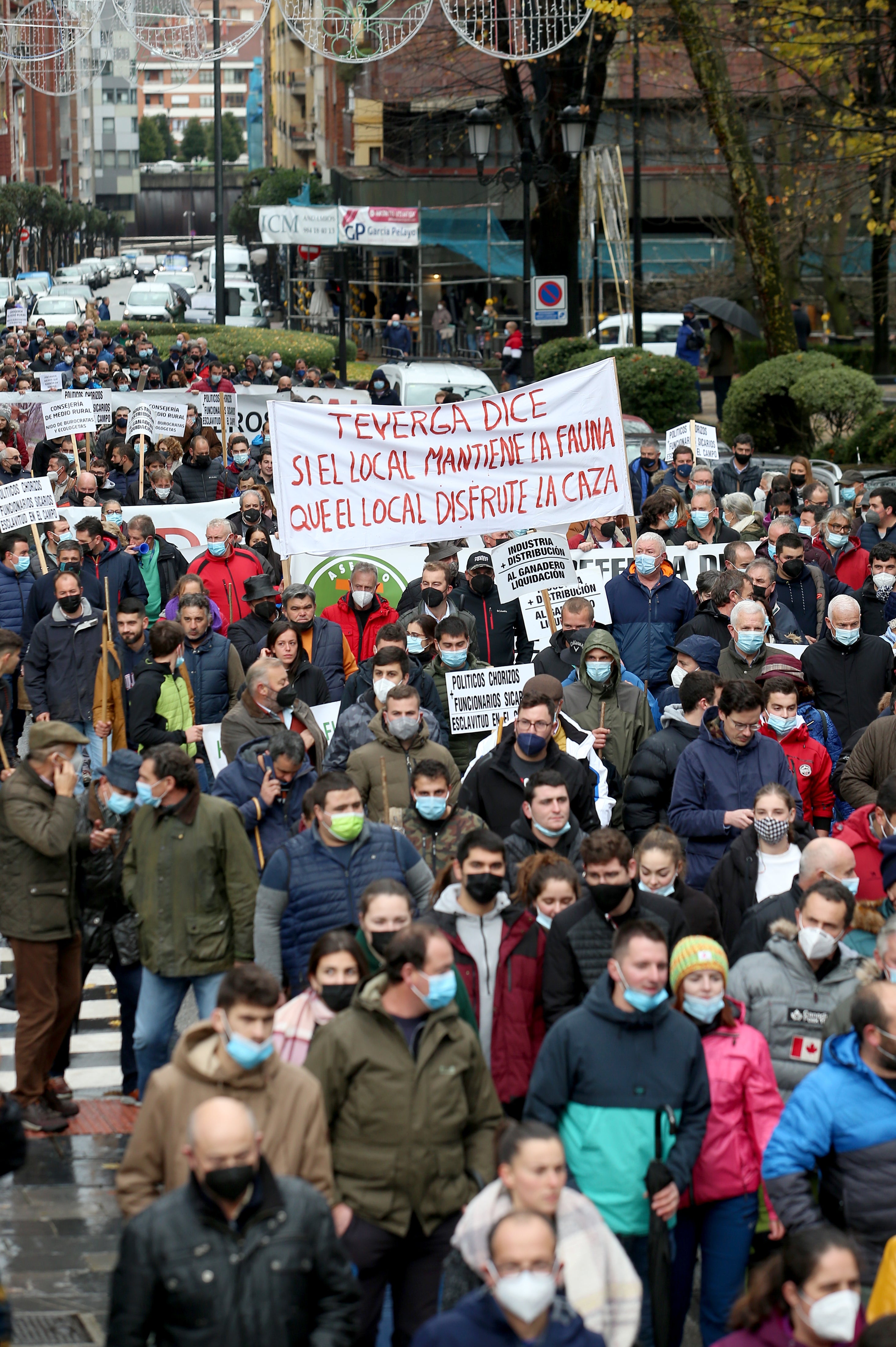 Fotos: El sector ganadero asturiano se manifiesta en Oviedo