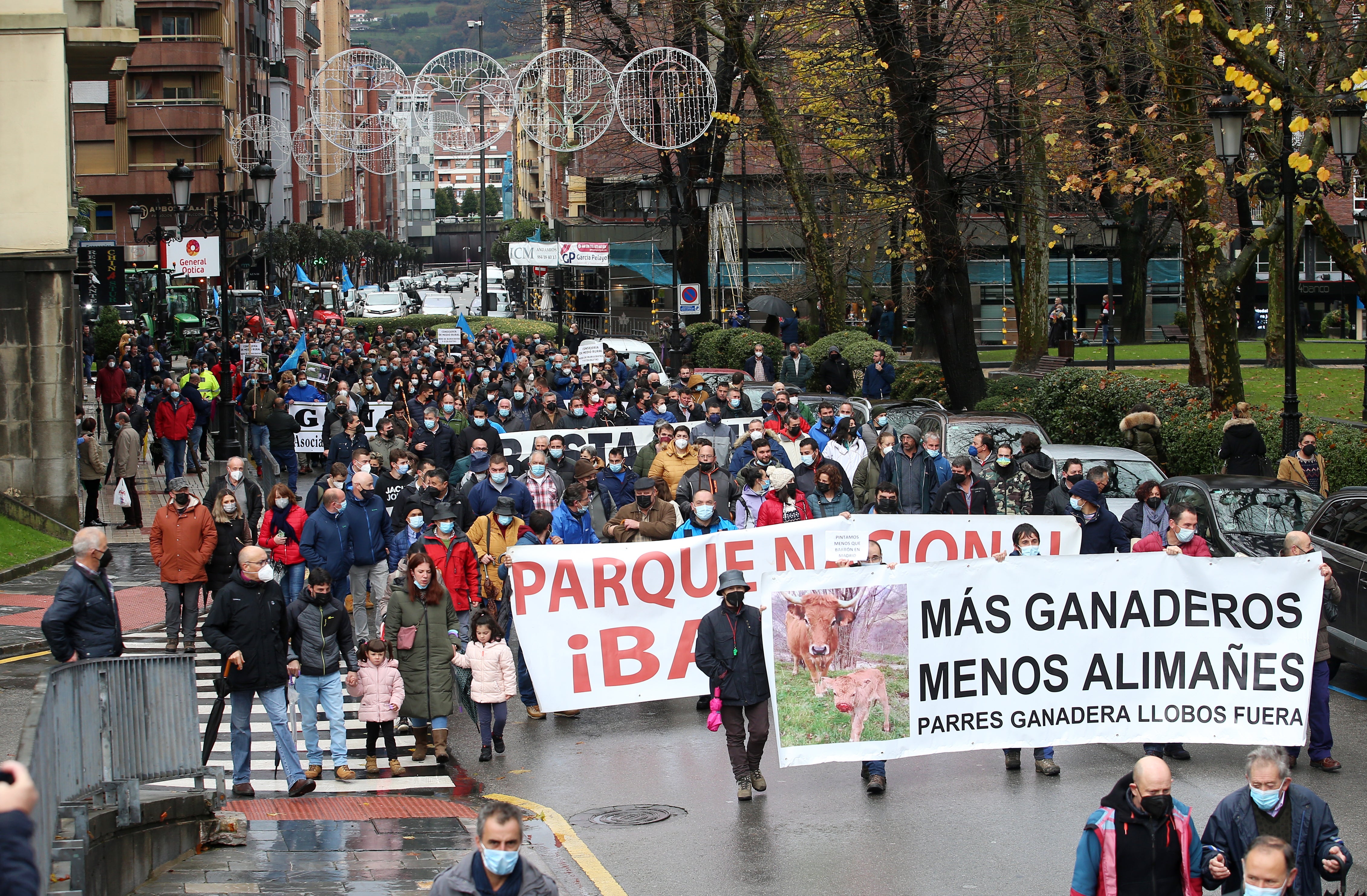 Fotos: El sector ganadero asturiano se manifiesta en Oviedo