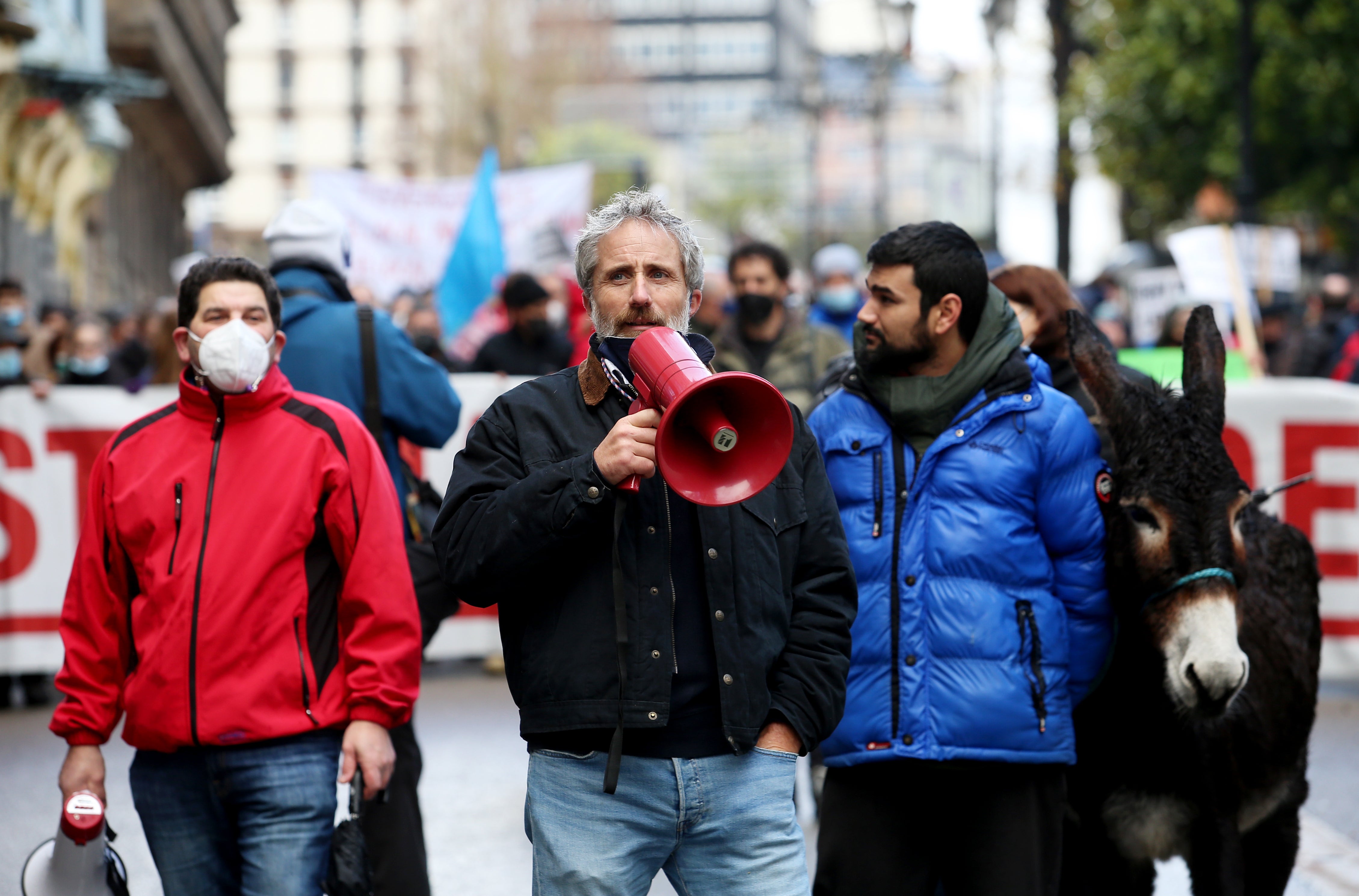 Fotos: El sector ganadero asturiano se manifiesta en Oviedo