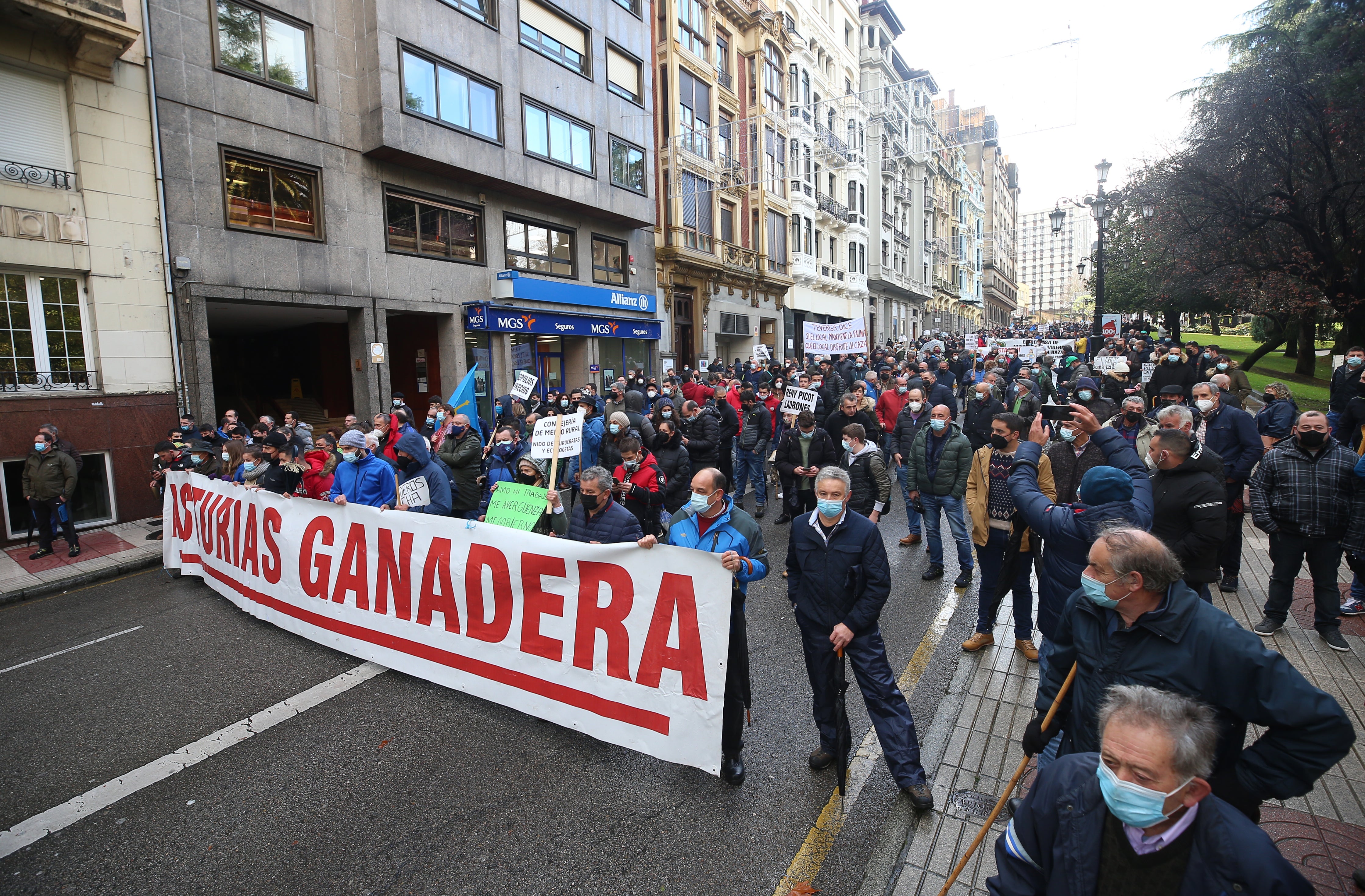 Fotos: El sector ganadero asturiano se manifiesta en Oviedo