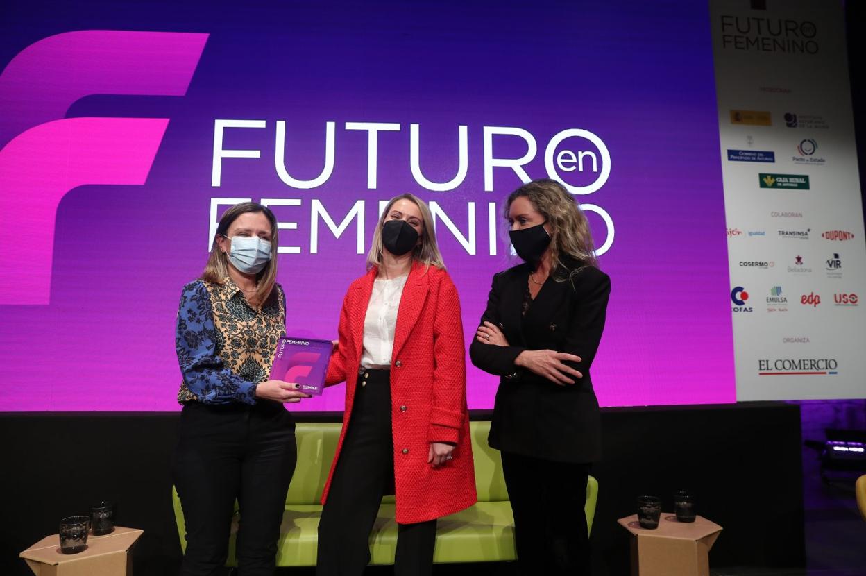 Premio Futuro en Femenino.María Calvo, Patricia Sanzo y Leticia Álvarez. 