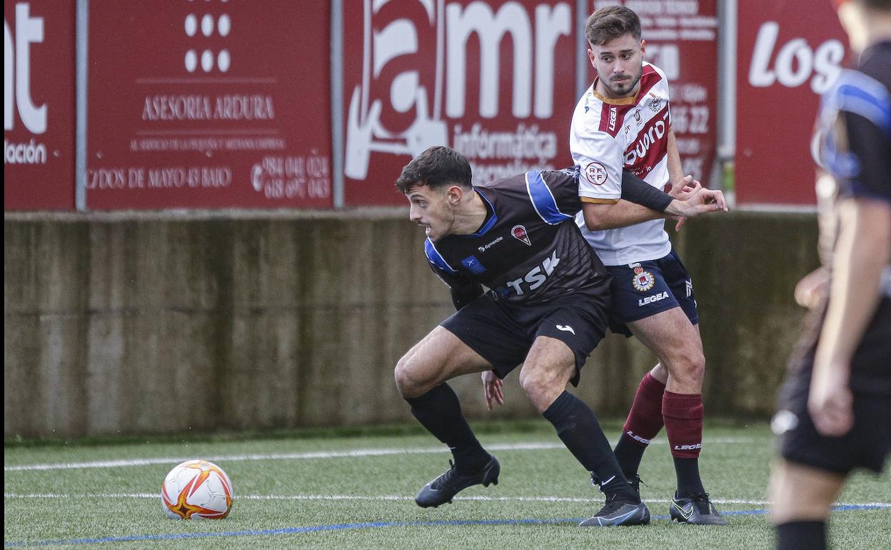 Un momento del partido. 