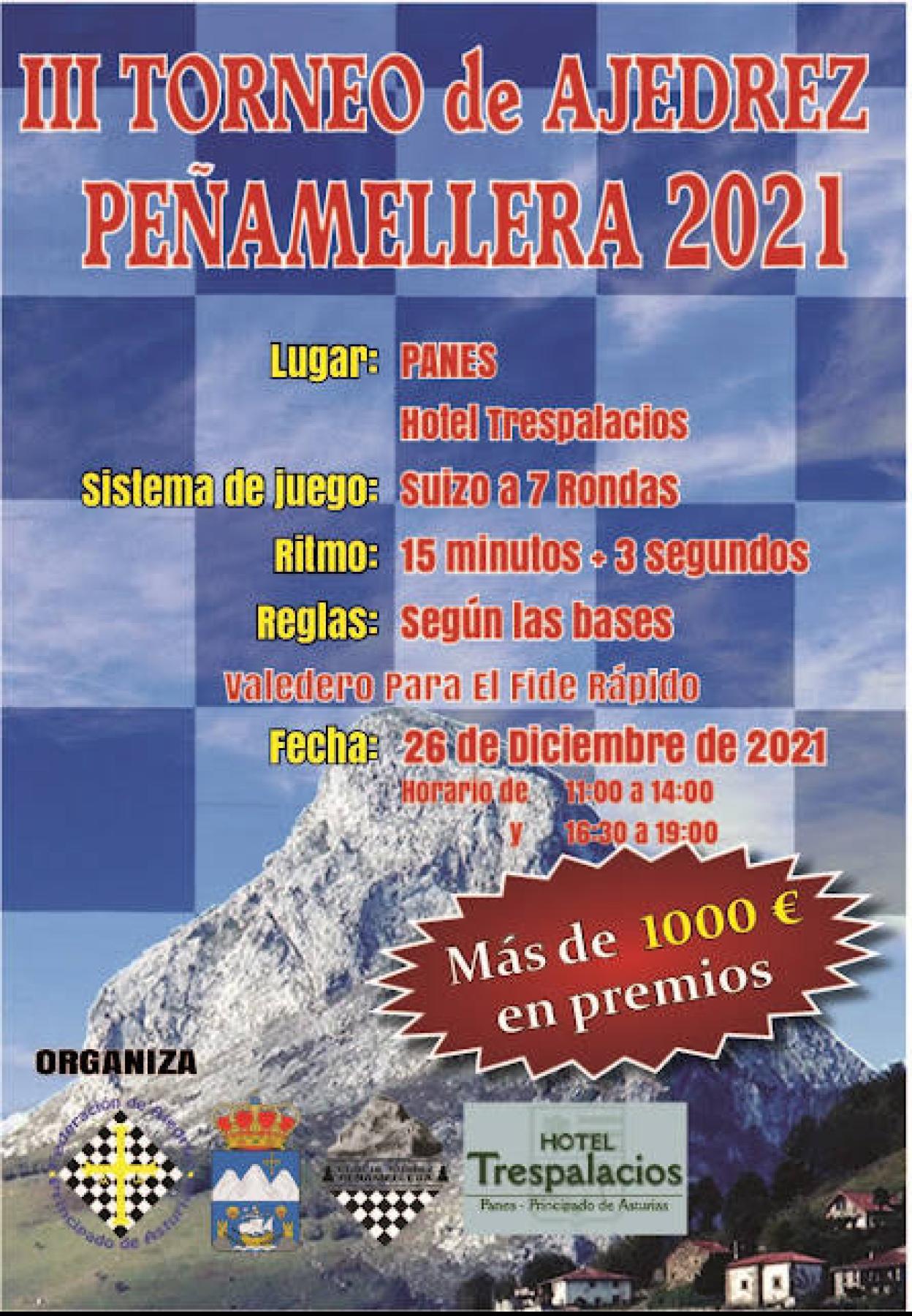 Cartel del Torneo de Navidad de Peñamellera.