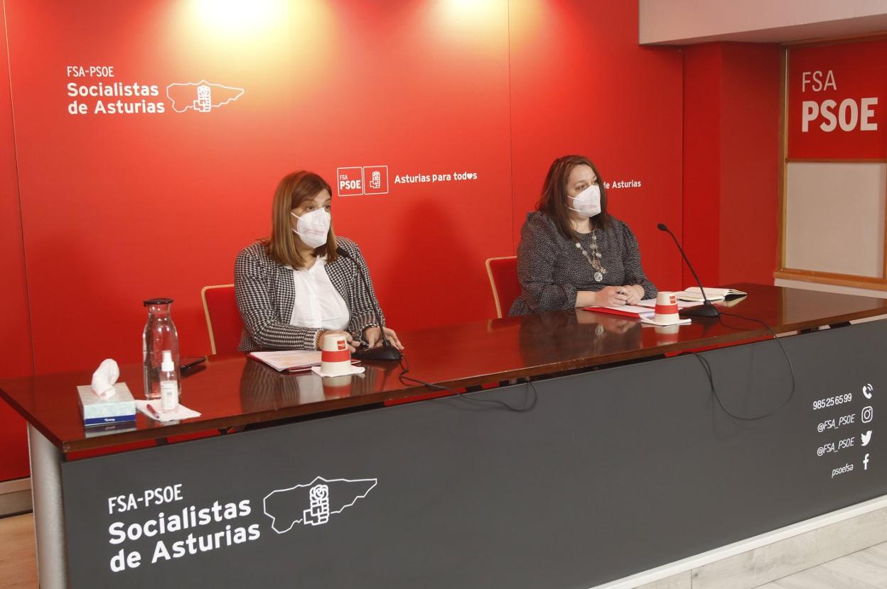 Gimena Llamedo y Nekane Iraizoz, gerente de la FSA. 