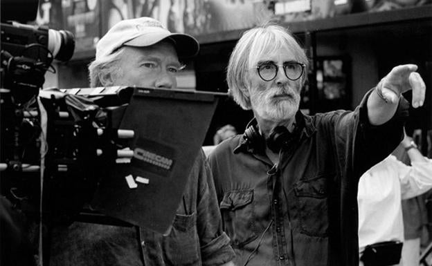 El director Michael Haneke en uno de sus rodajes.