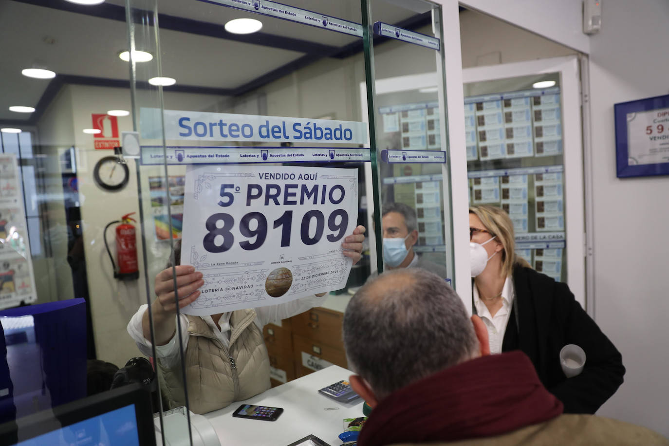 Avilés se lleva 3,6 millones del quinto, con el número 89109.