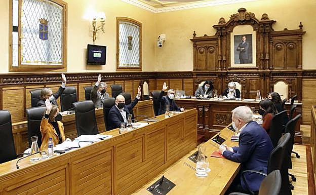 El pleno del Ayuntamiento de Gijón, este miércoles.