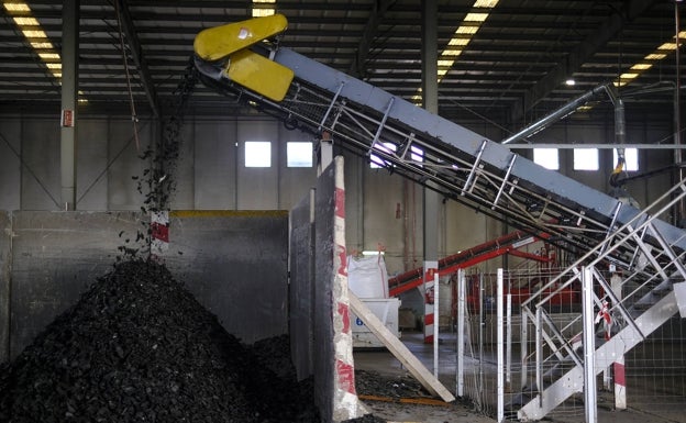 Planta de reciclaje de neumáticos de Signus en Chiloeches (Guadalajara).