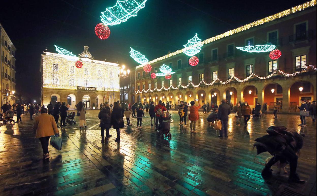 No habrá campanadas en la plaza Mayor de Gijón.