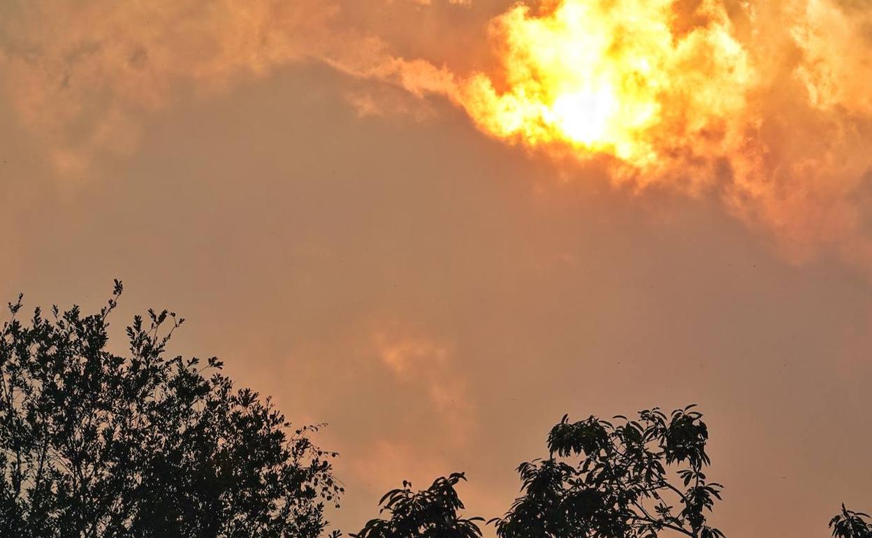 Incendio forestal en Ribadesella el pasado mes de septiembre. 