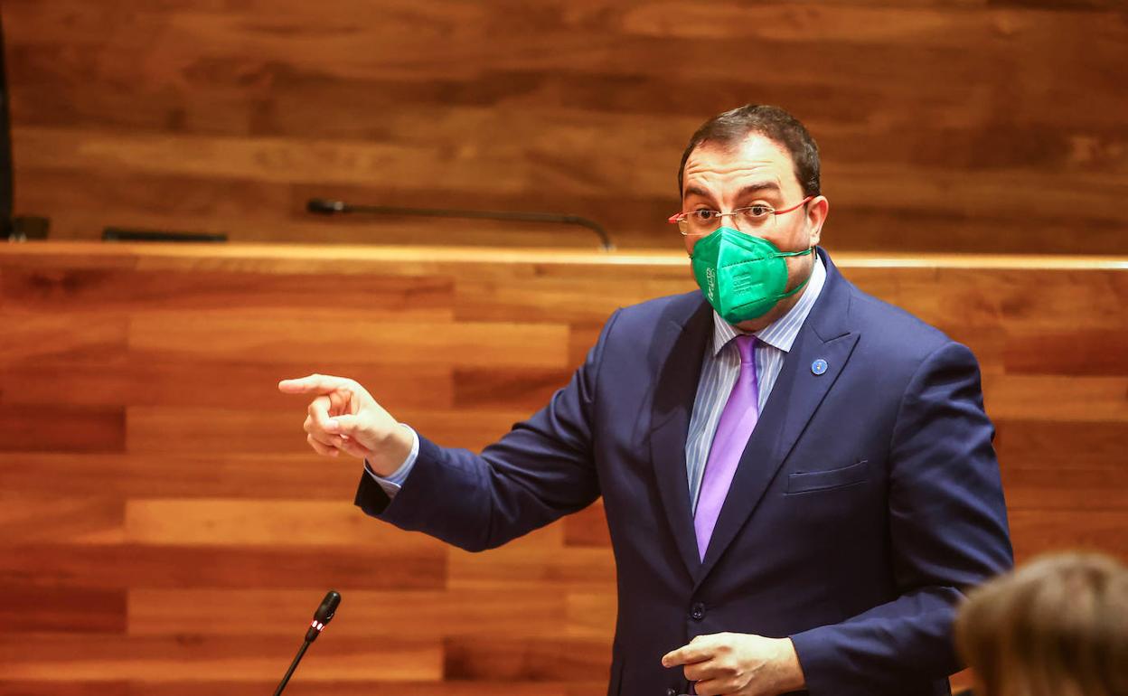 El presidente del Principado, Adrián Barbón