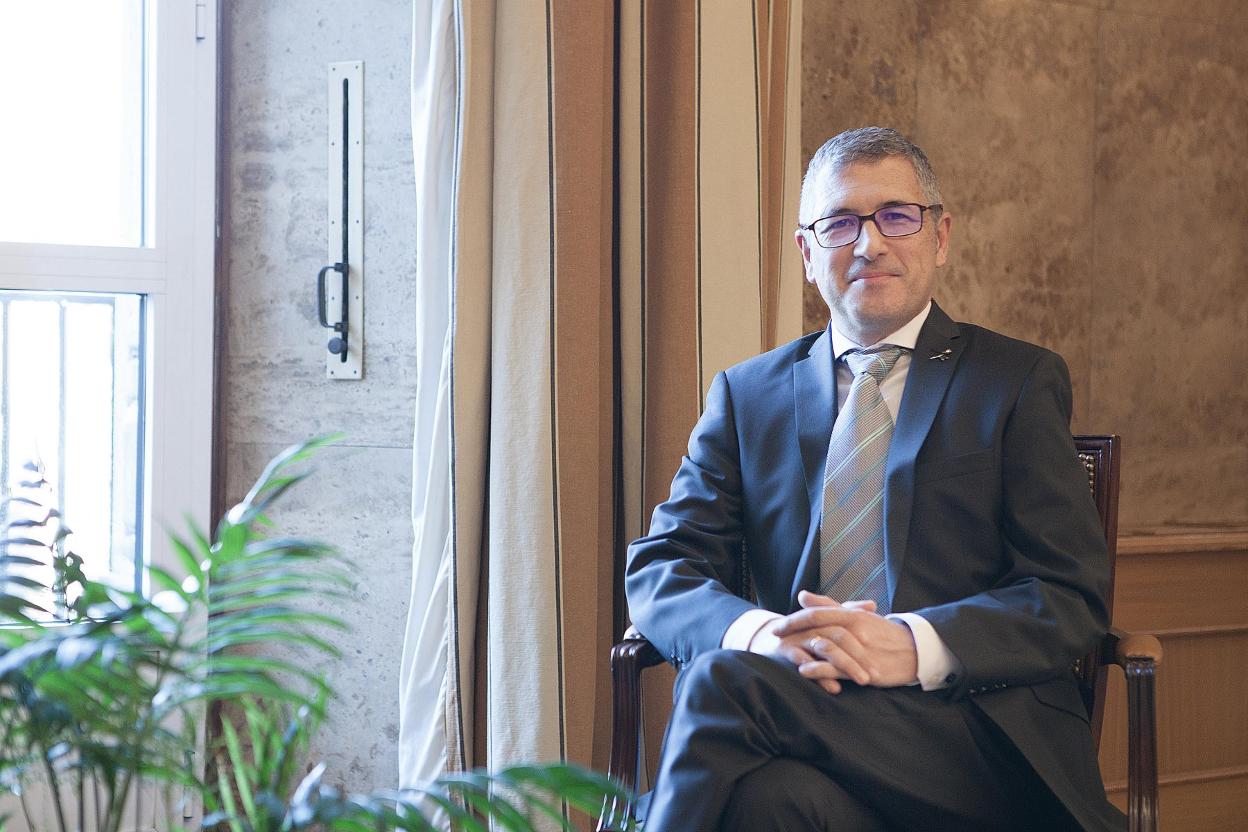 Hugo Alfonso Morán, en su despacho en Madrid. 