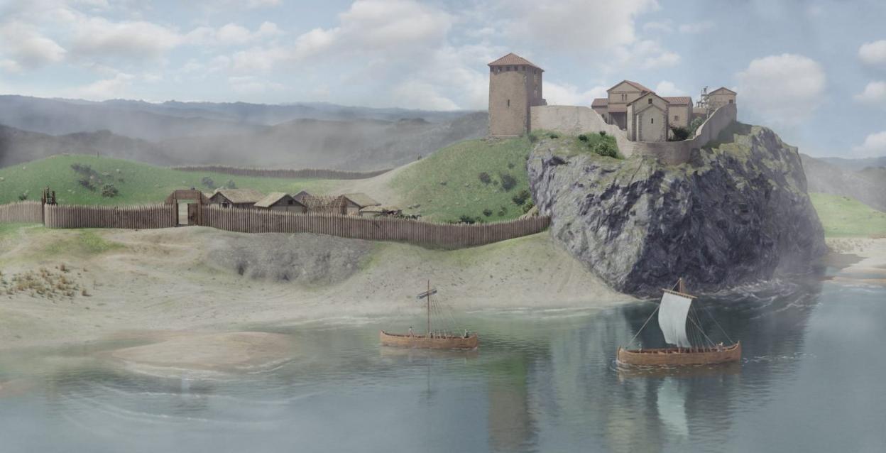 Reconstrucción digital del yacimiento de Gauzón, publicado en VAR. 