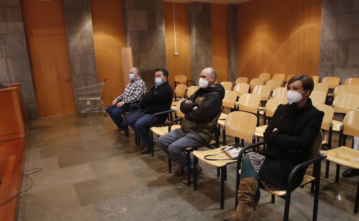 Un momento del juicio. 