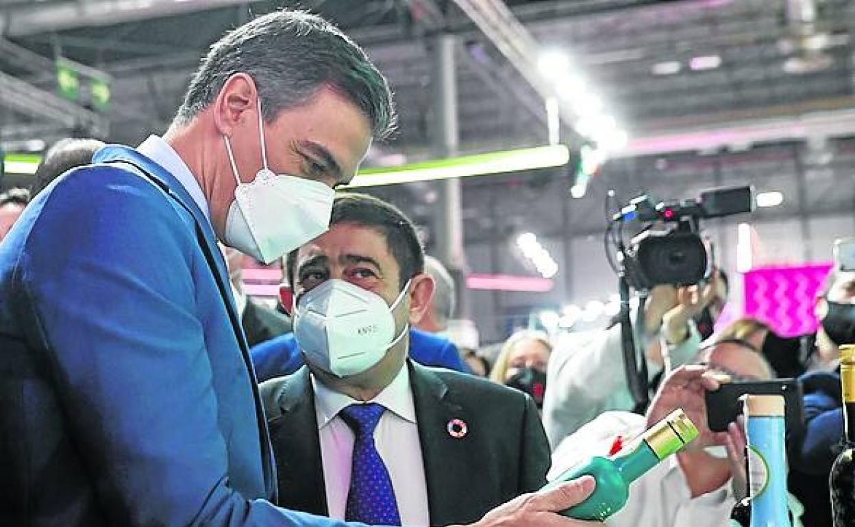 El presidente del Gobierno, Pedro Sánchez, en Fitur.