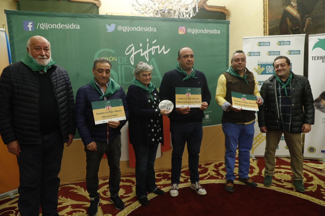 La alcaldesa, en la entrega de premios de Gijón de Sidra de 2019. 