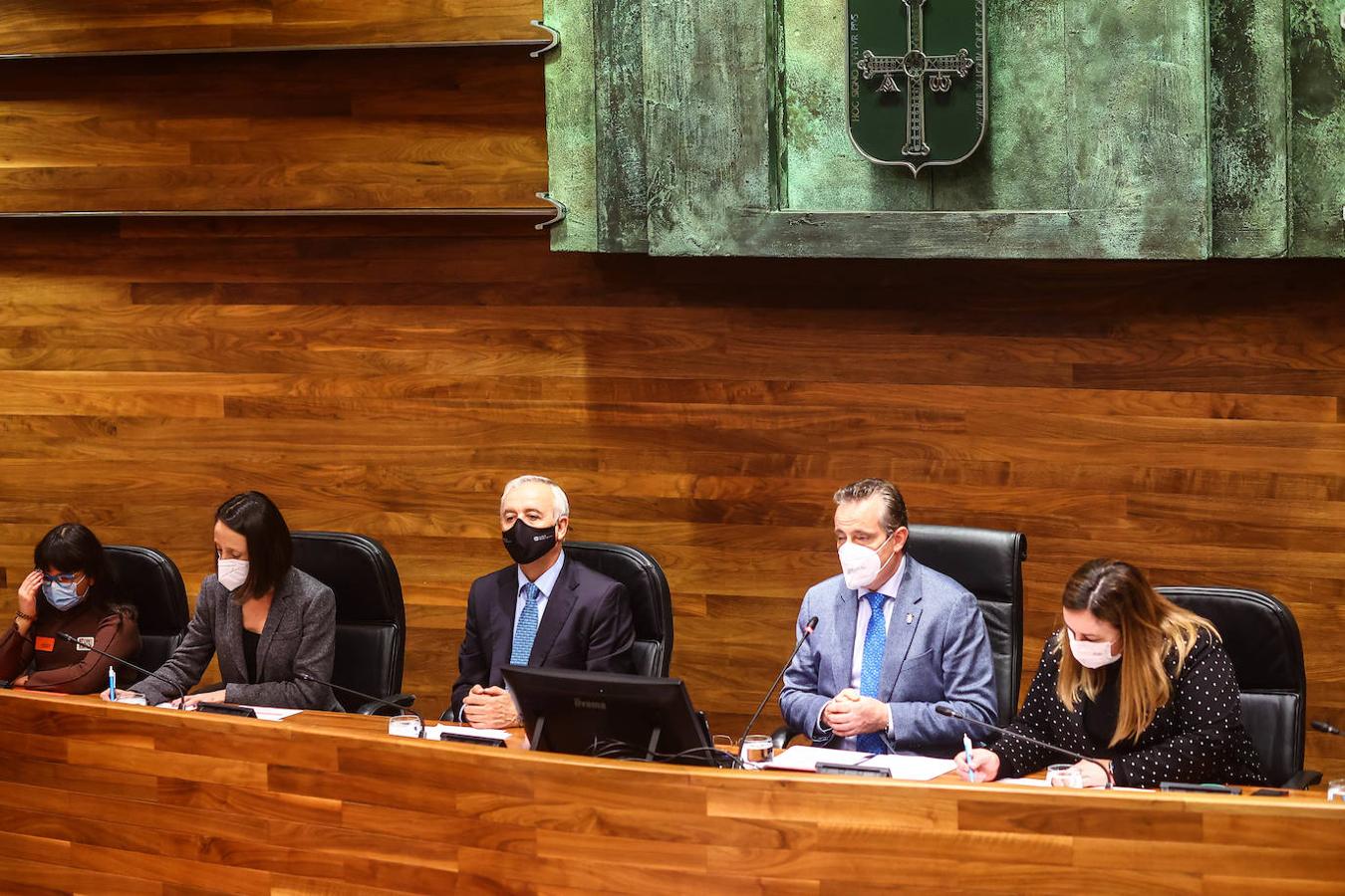 Multitud de escolares ha ocupado este jueves los sillones del salón de Plenos de la Junta General, en Oviedo, con motivo de la celebración de un pleno infantil en el que los jóvenes, de entre 12 y 17 años, han aportado su punto de vista entre los diversos temas que más les preocupan.