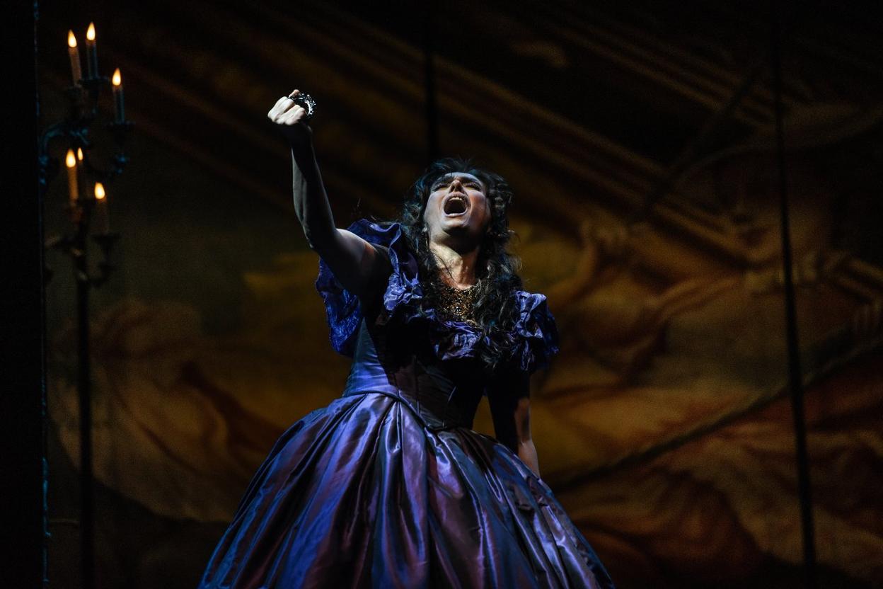 La soprano Ermonela Jaho, durante su interpretación de 'Adriana Lecouvreur'. 