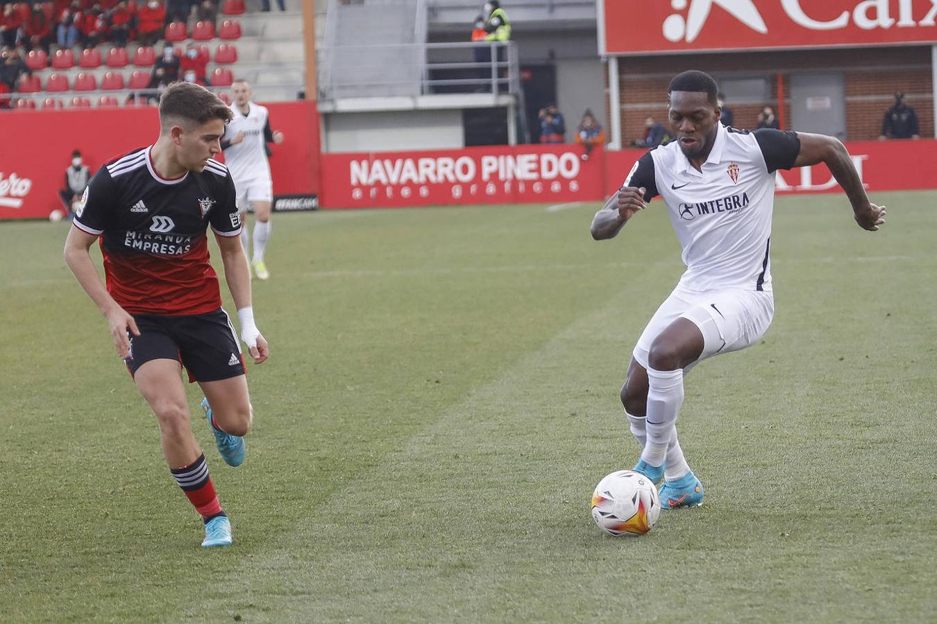 Djuka, Aitor y Rivera firman los tantos rojiblancos en un buen partido de los hombres de Gallego