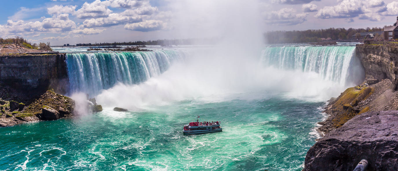 Recorrido por algunos de los saltos de agua más increíbles del planeta | En la imagen, cataratas del Niágara, entre Canadá y Estados Unidos