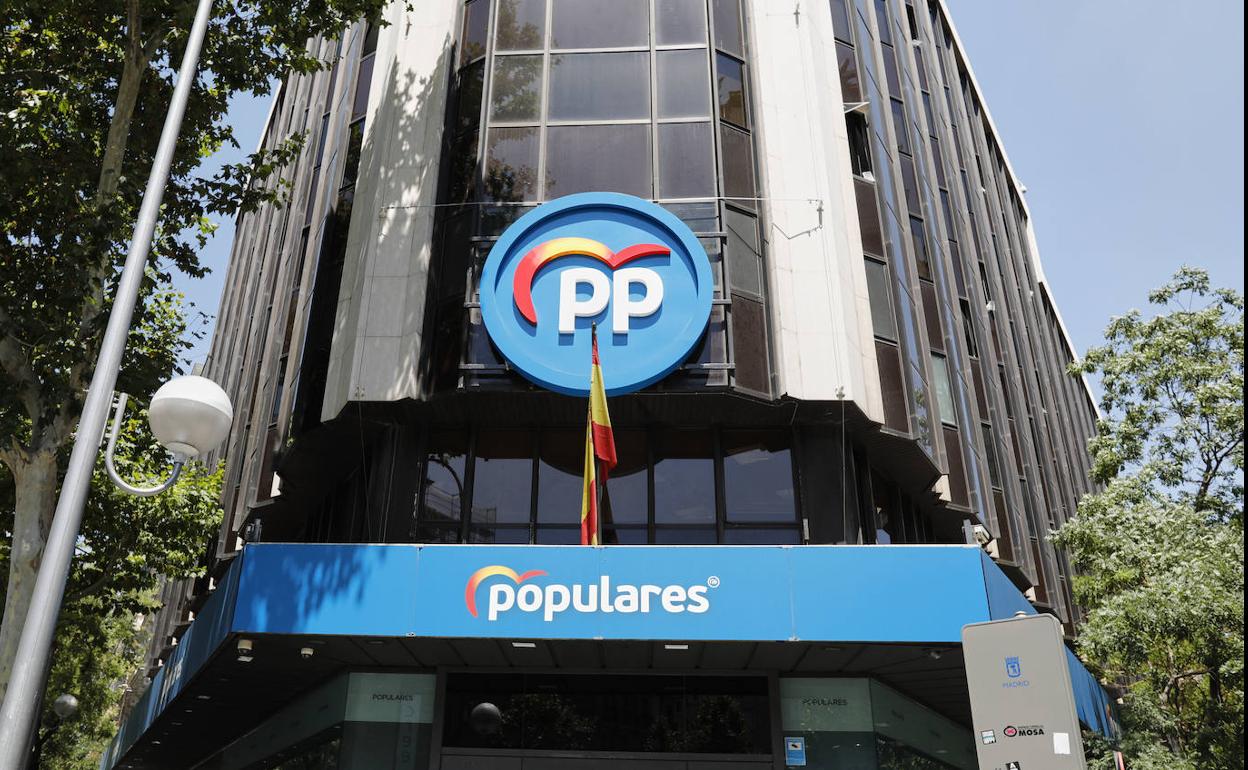 Sede del PP en la calle Génova.