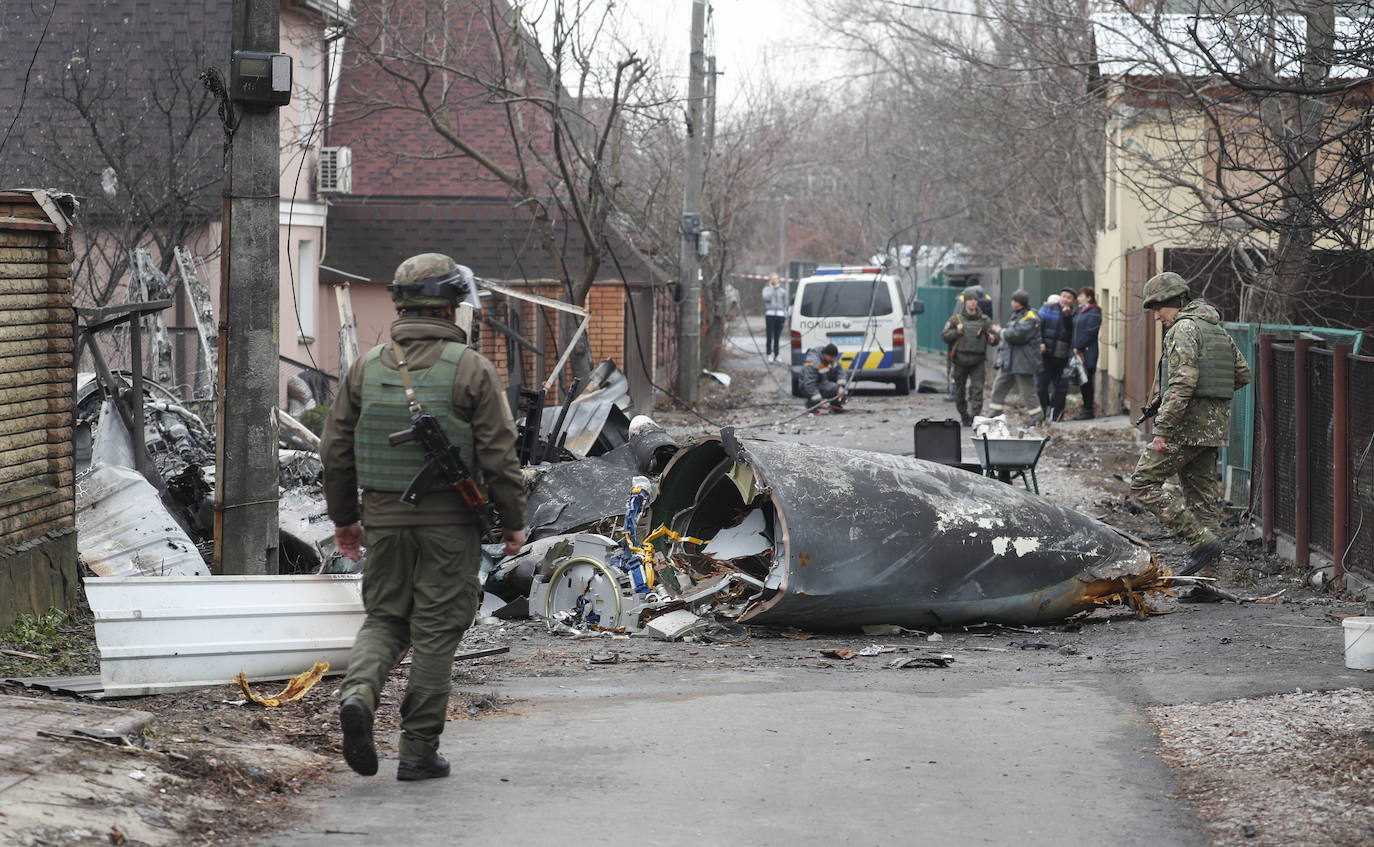 Fotos: Segunda jornada de invasión de Rusia a Ucrania