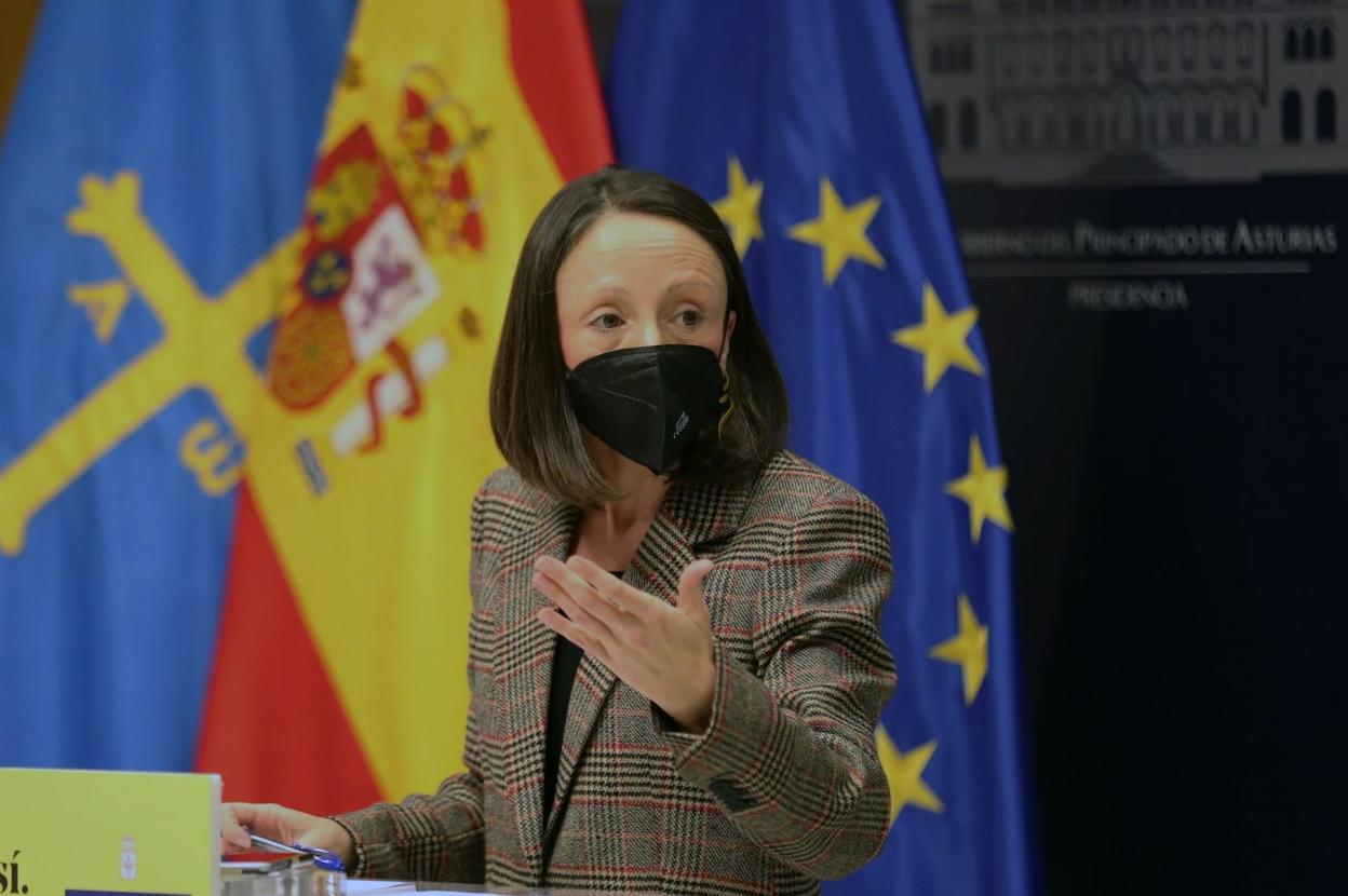 La portavoz del Gobierno asturiano, Melania Álvarez. 