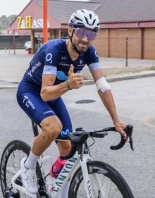 Imagen secundaria 2 - Alejandro Valverde, en algunas de las carreras disputadas en la Región de Murcia.