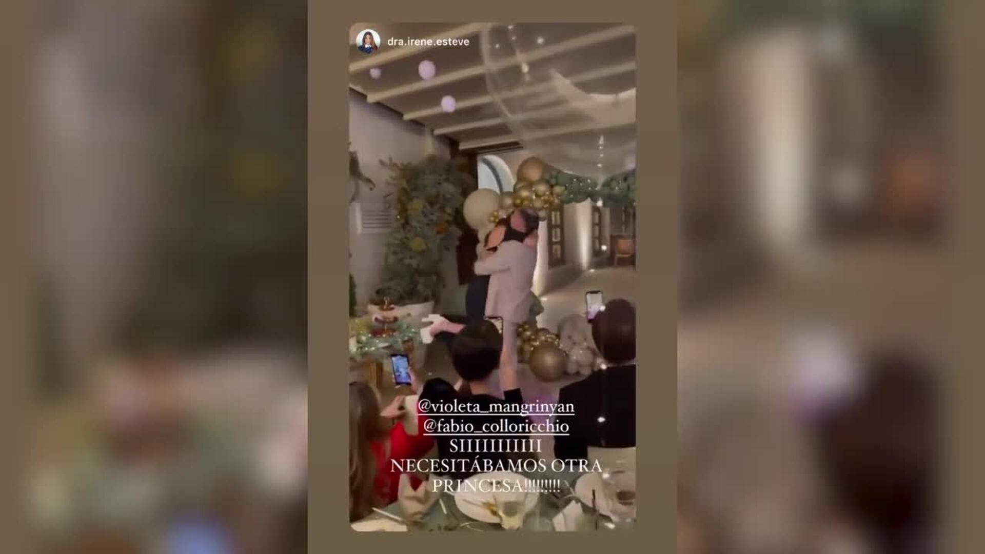 Violeta Mangriñán y Fabio Colloricchio desvelan el sexo de su bebé