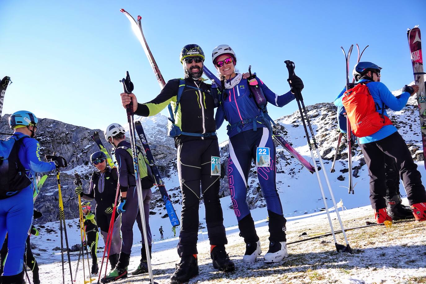 La carrera de esquí de montaña reúne este fin de semana a 120 participantes de toda España y Europa en el macizo de Andara, en los Picos
