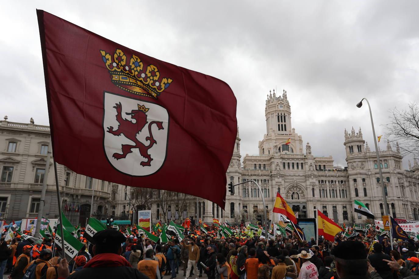 Decenas de miles de personas han tomado las calles de Madrid en una petición desesperada de auxilio al Gobierno por su supervivencia.