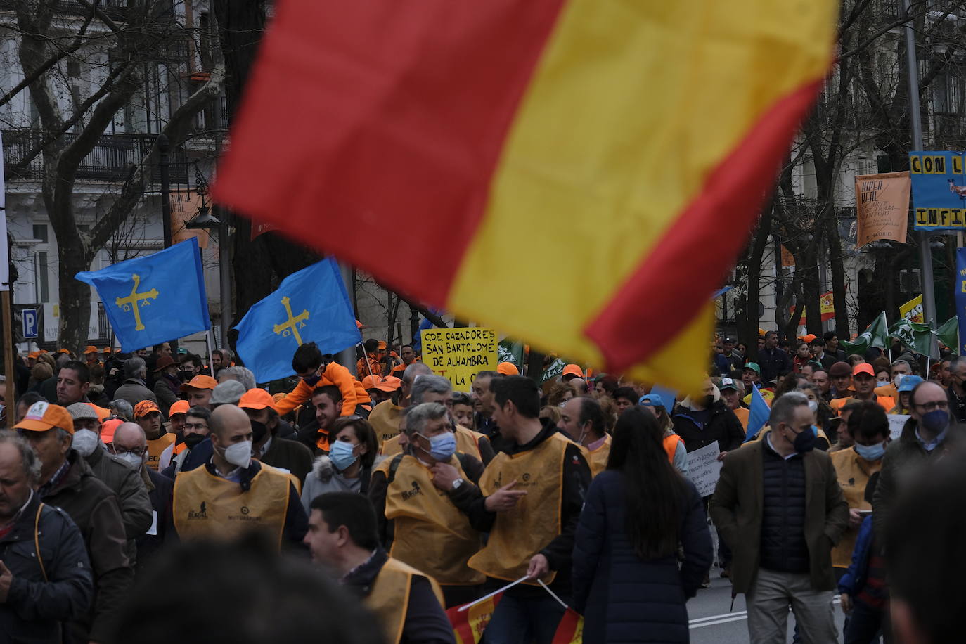 Decenas de miles de personas han tomado las calles de Madrid en una petición desesperada de auxilio al Gobierno por su supervivencia.