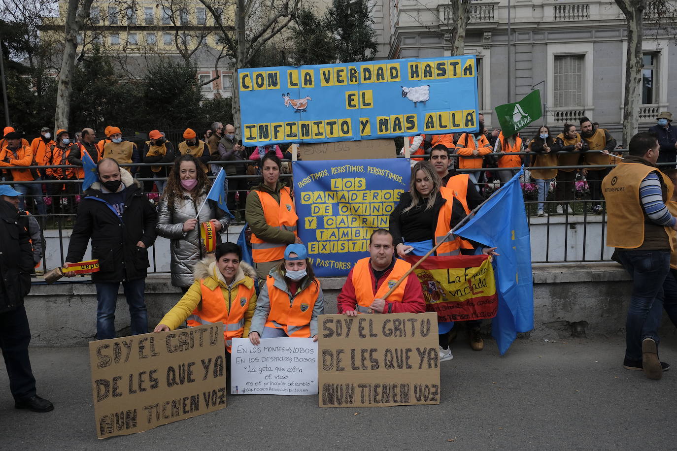 Decenas de miles de personas han tomado las calles de Madrid en una petición desesperada de auxilio al Gobierno por su supervivencia.