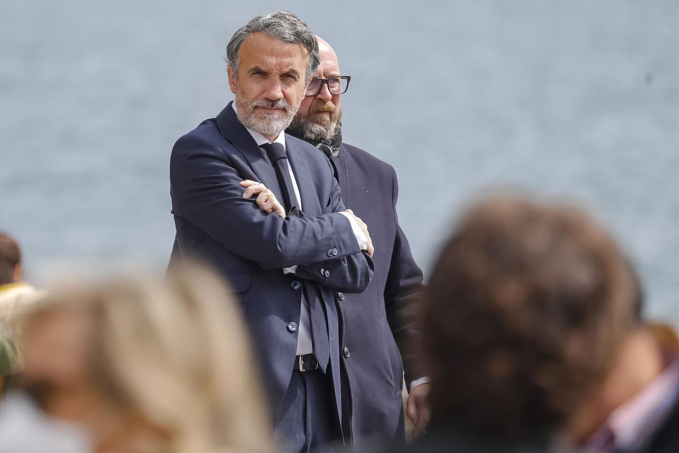 Familiares y amigos se reunieron este viernes en la iglesia de San Pedro para despedir a la gijonesa Elisa Fernández-Escandón, fallecida el pasado lunes en Madrid.