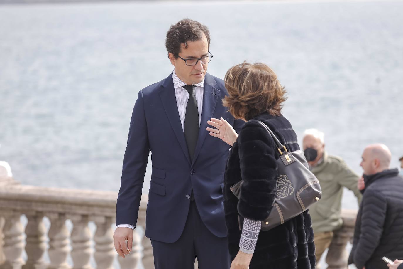 Familiares y amigos se reunieron este viernes en la iglesia de San Pedro para despedir a la gijonesa Elisa Fernández-Escandón, fallecida el pasado lunes en Madrid.