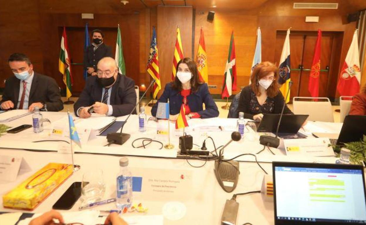 La ministra de Justicia, Pilar Llop, hoy en Avilés. 