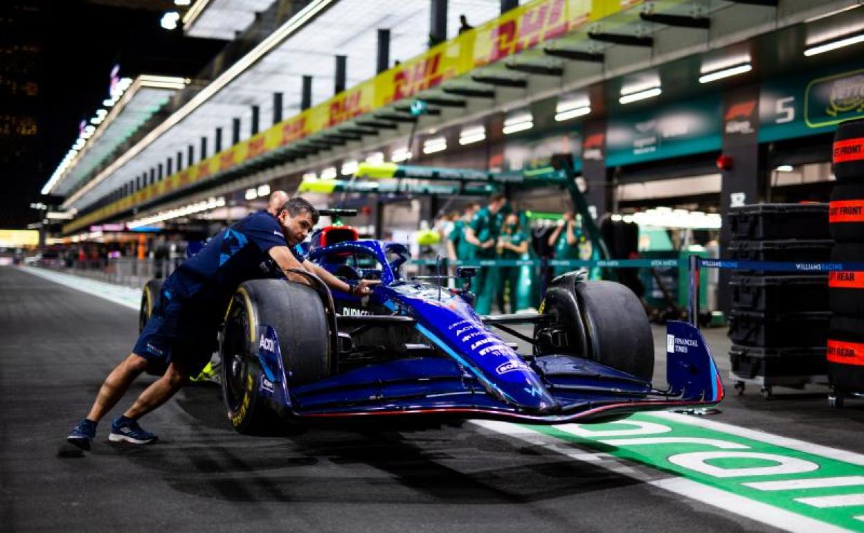 El piloto de Williams Alexander Albon, en el circuito de Yeda.