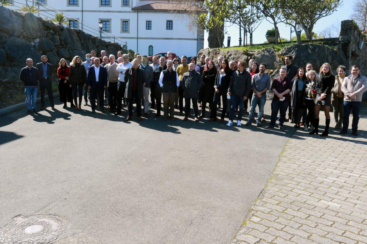 El grupo europeo se reunió ayer en el hotel Palacio de La Magdalena. 