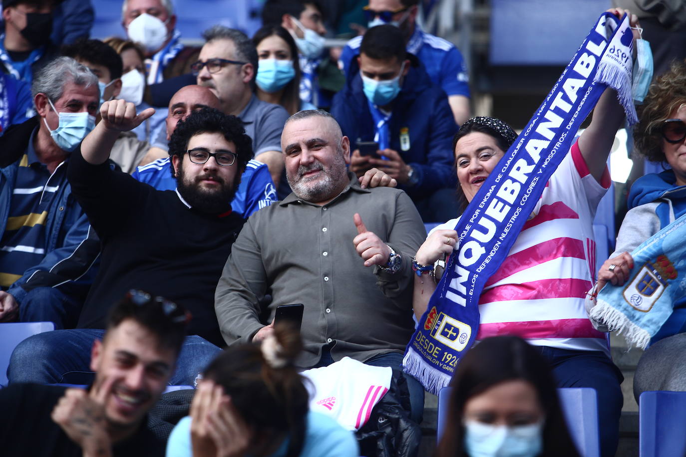 El conjunto azul se llevó la victoria en el Carlos Tartiere gracias a un gol de Bastón.