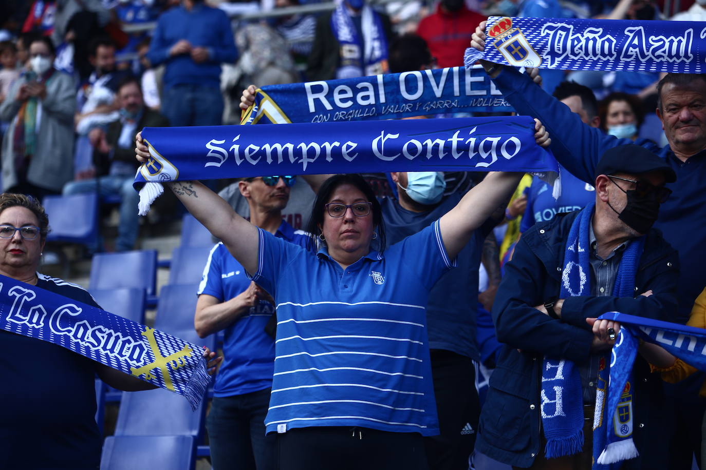 El conjunto azul se llevó la victoria en el Carlos Tartiere gracias a un gol de Bastón.