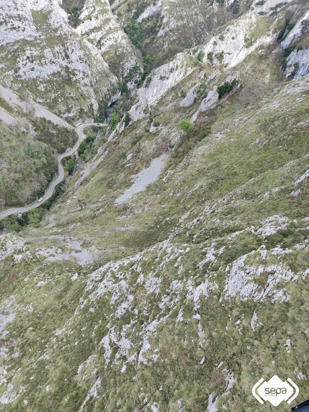 Zona donde se produjo el accidente