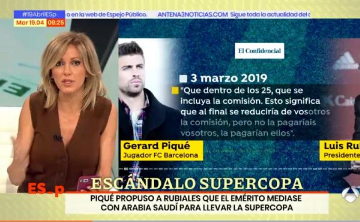 El rey emérito Juan Carlos I envía un mensaje en directo a Susanna Griso sobre la polémica de Piqué: «Desmiéntelo categóricamente»