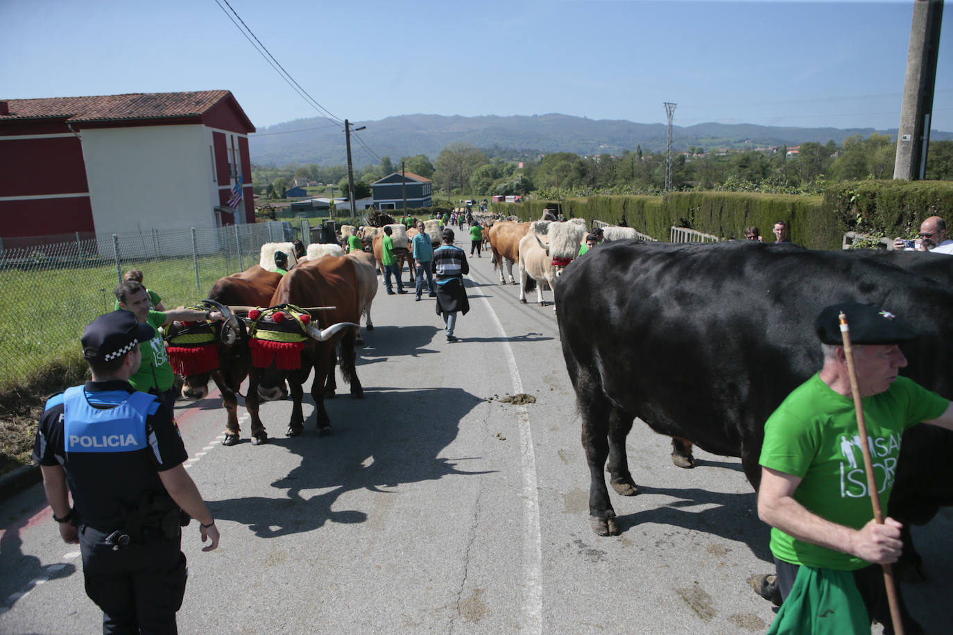 La feria ganadera se vivió este sábado con gran expectación y participación en una edición que devuelve a Llanera su identidad, tras el parón de su tradicional fiesta de San Isidro por la pandemia.