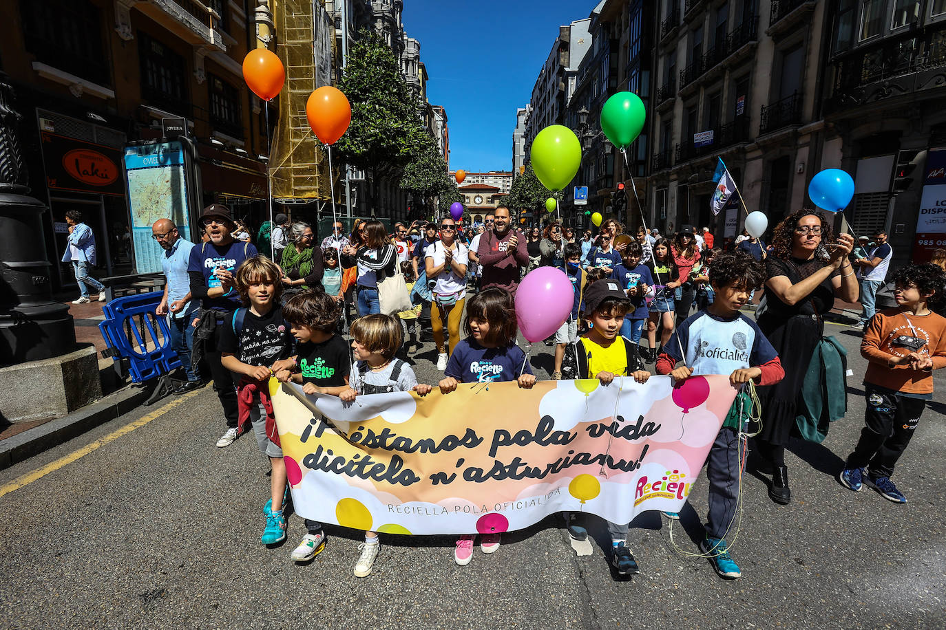 Más de dos mil personas claman por la oficialidad en Oviedo. Los partidos políticos presentes se dividieron entre aquellos que creen que habrá que esperar a la próxima legislatura y los que defienden que aún se está a tiempo