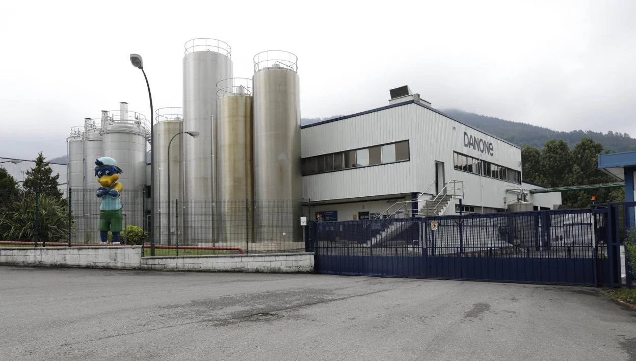 Instalaciones de la fábrica de Danone en Salas. 