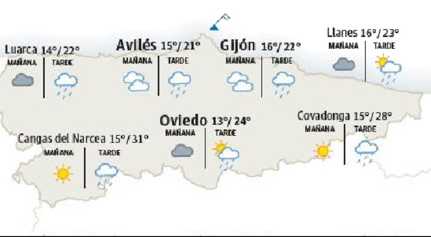 Altas temperaturas: hasta 30 grados este sábado en el suroccidente asturiano