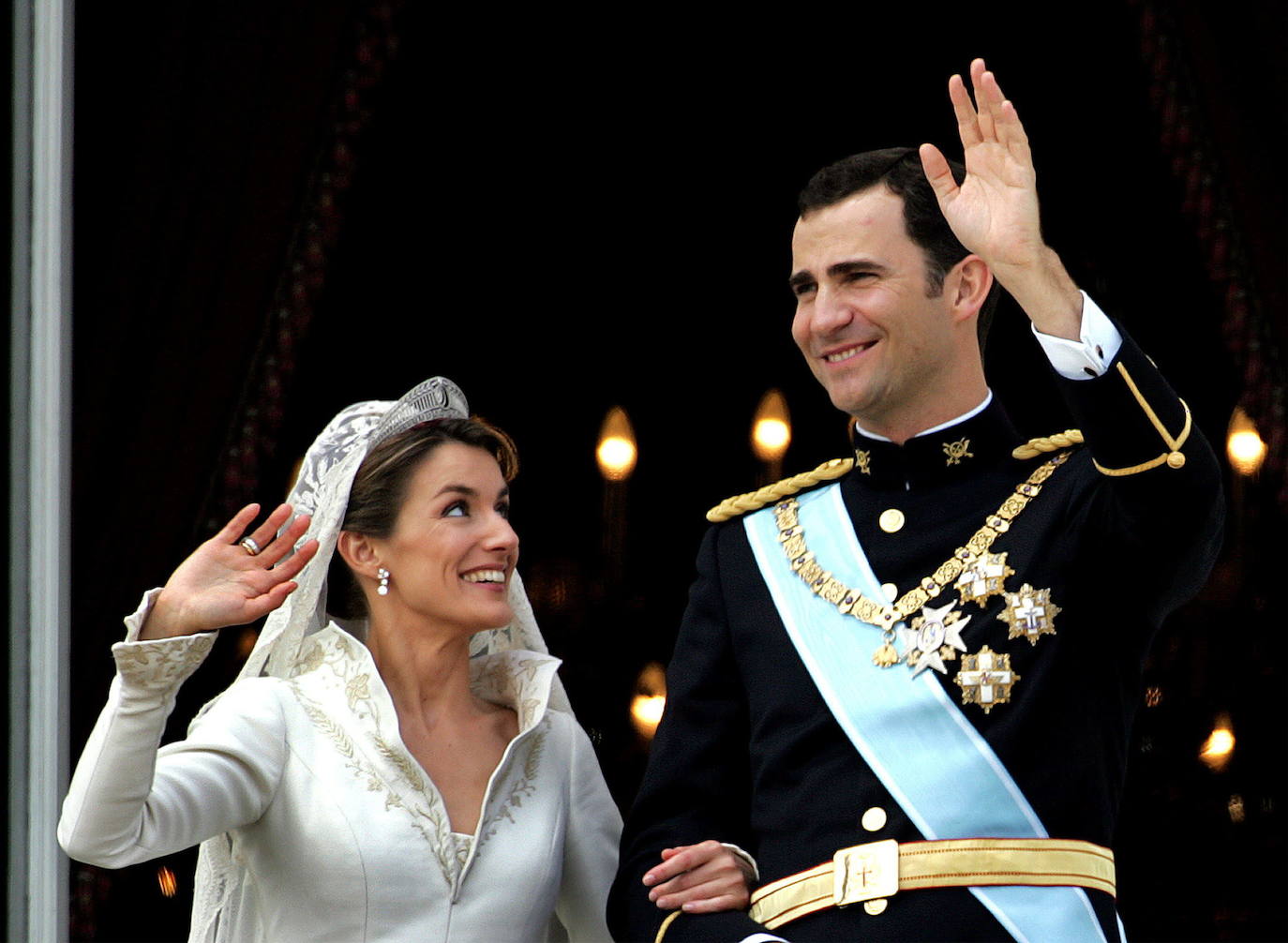 Felipe y Letizia se casaron el 22 de mayo de 2004.