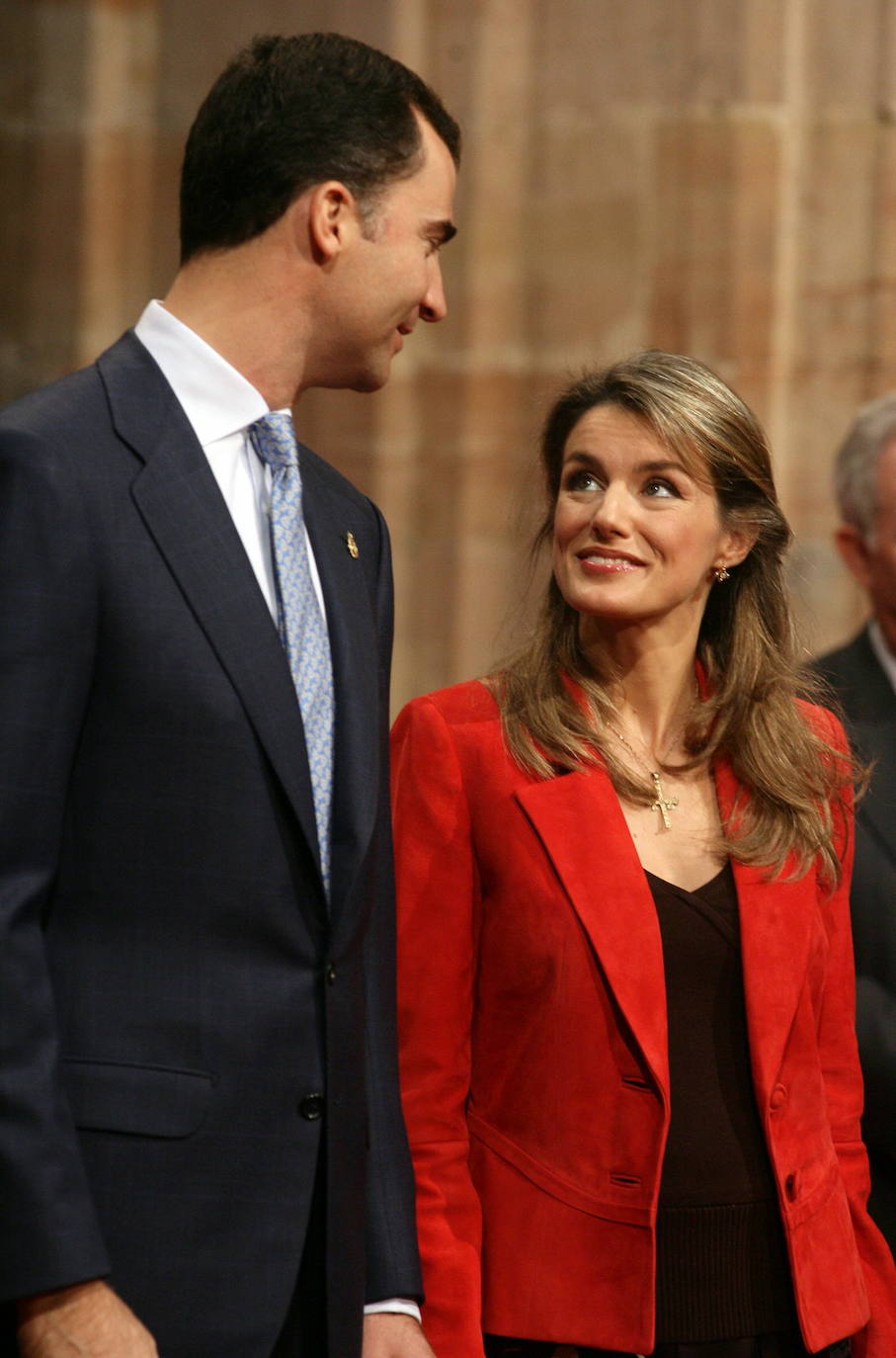 Los Reyes en Oviedo durante la entrega de Premios Príncipe de Asturias en 2006.