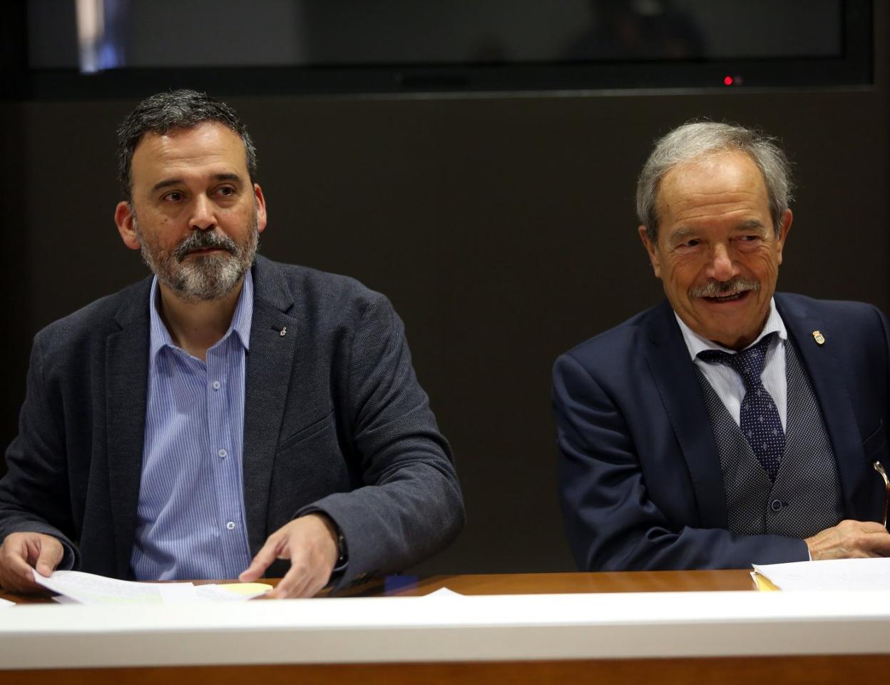 Ricardo Fernández y Wenceslao López, ayer en la rueda de prensa. 