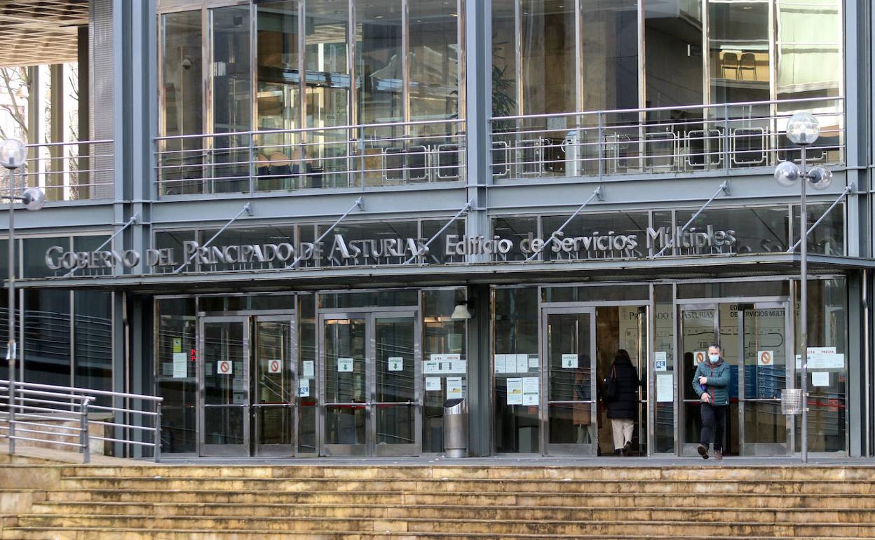 Edificio Administrativos de Servicios Múltiples del Principado de Asturias.